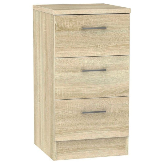 Swift Elmsett Slim Chest of Drawers Natural 3 Drawers