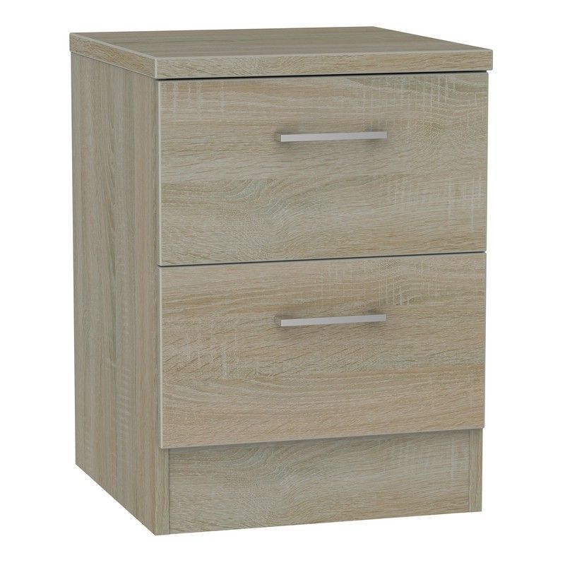 Swift Elmsett Slim Chest of Drawers Brown 2 Drawers