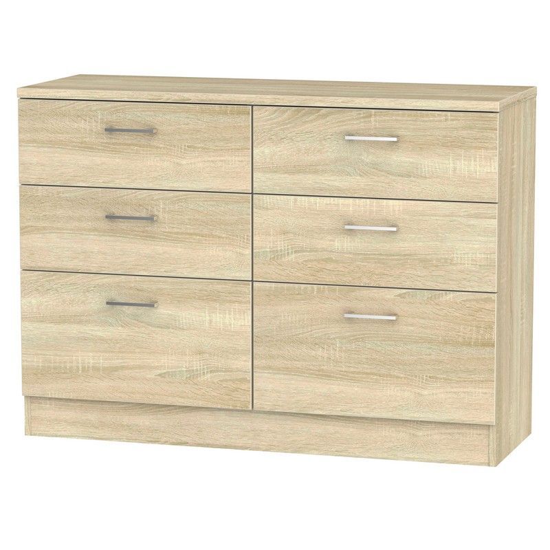 Swift Elmsett Large Chest of Drawers Natural 6 Drawers