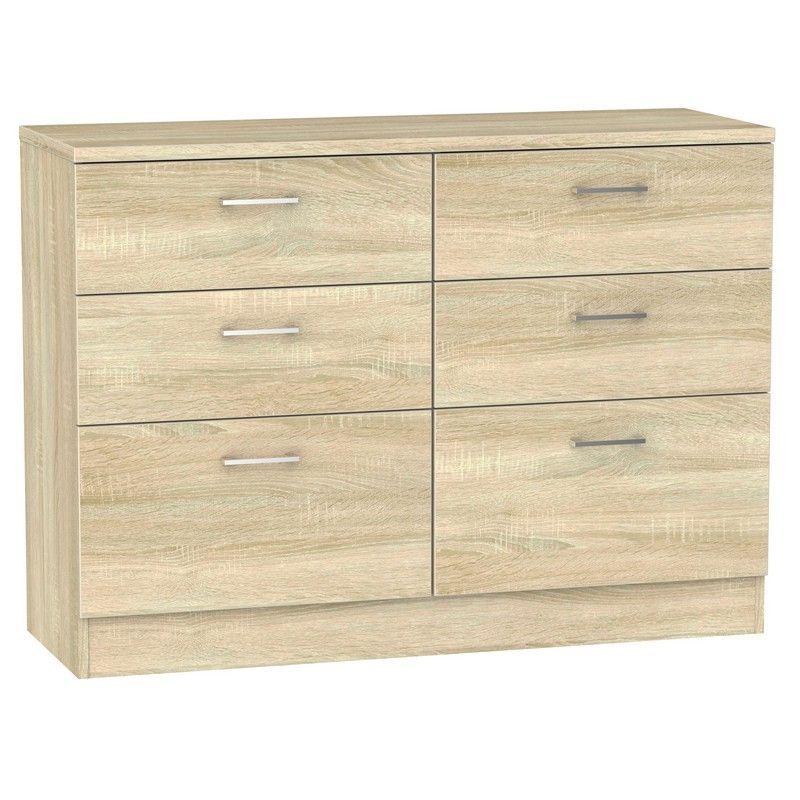 Swift Elmsett Large Chest of Drawers Natural 6 Drawers