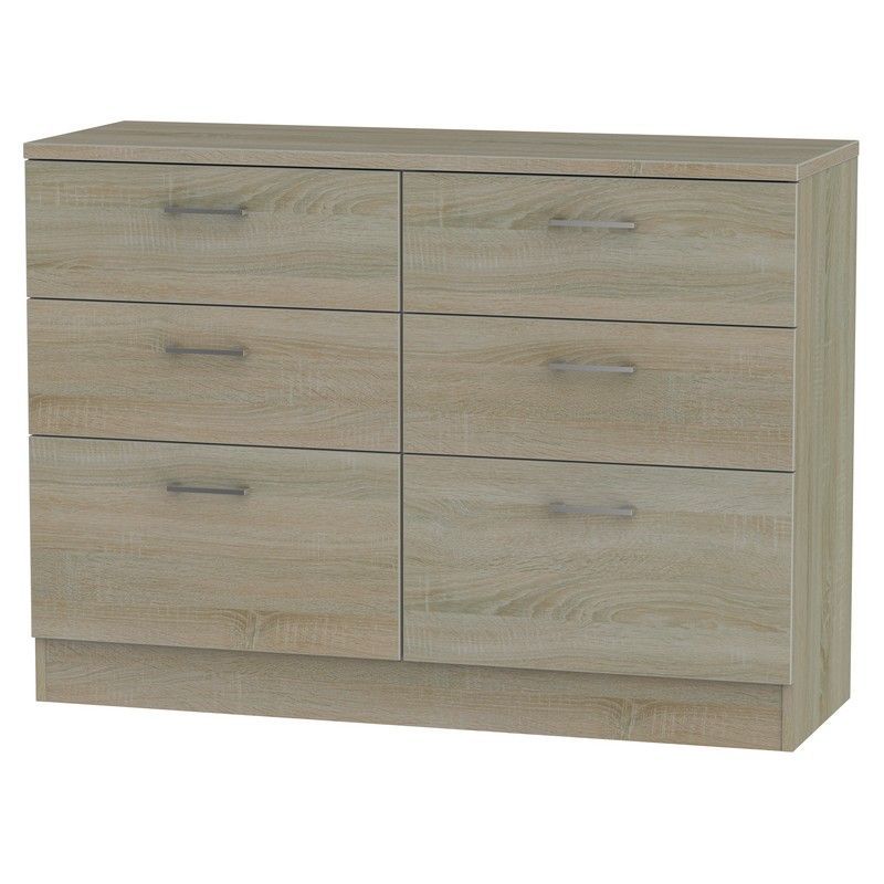 Swift Elmsett Large Chest of Drawers Brown 6 Drawers