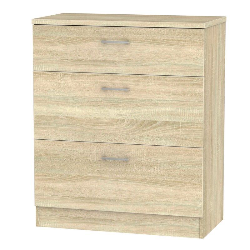 Swift Elmsett Chest of Drawers Natural 3 Drawers