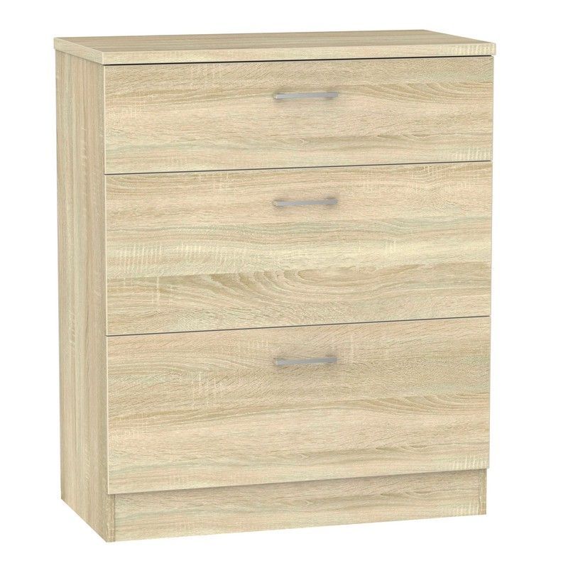 Swift Elmsett Chest of Drawers Natural 3 Drawers