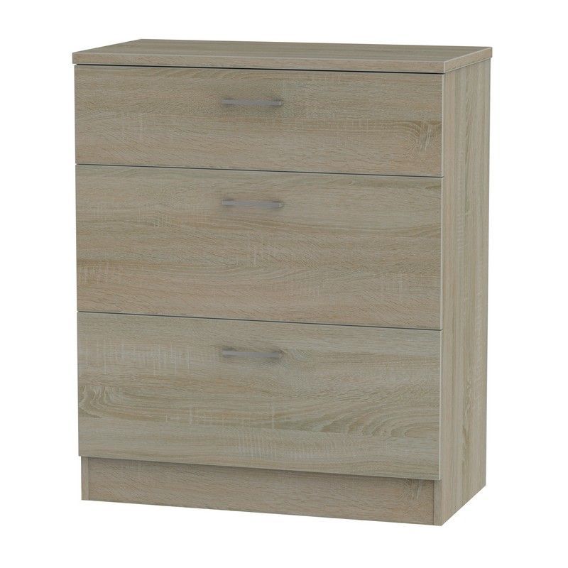 Swift Elmsett Chest of Drawers Brown 3 Drawers