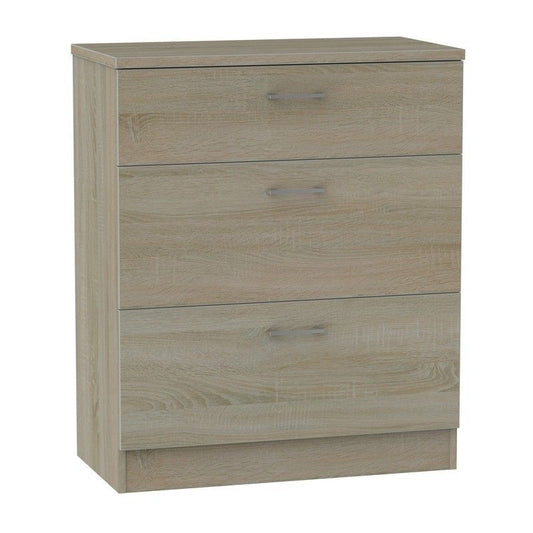 Swift Elmsett Chest of Drawers Brown 3 Drawers