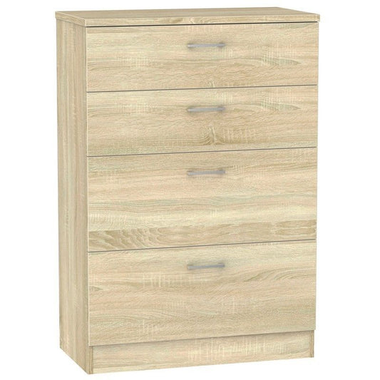 Swift Elmsett Tall Chest of Drawers Natural 4 Drawers