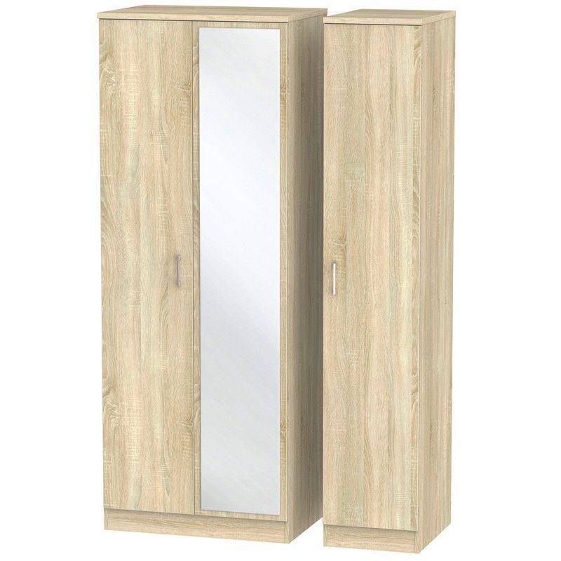 Swift Elmsett Tall Wardrobe Natural 3 Doors