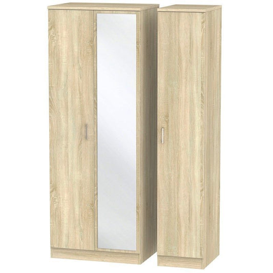 Swift Elmsett Tall Wardrobe Natural 3 Doors