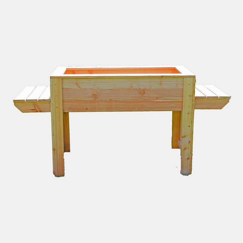 Garden Planter Larch Rectangular Dim by Shire - 80cm