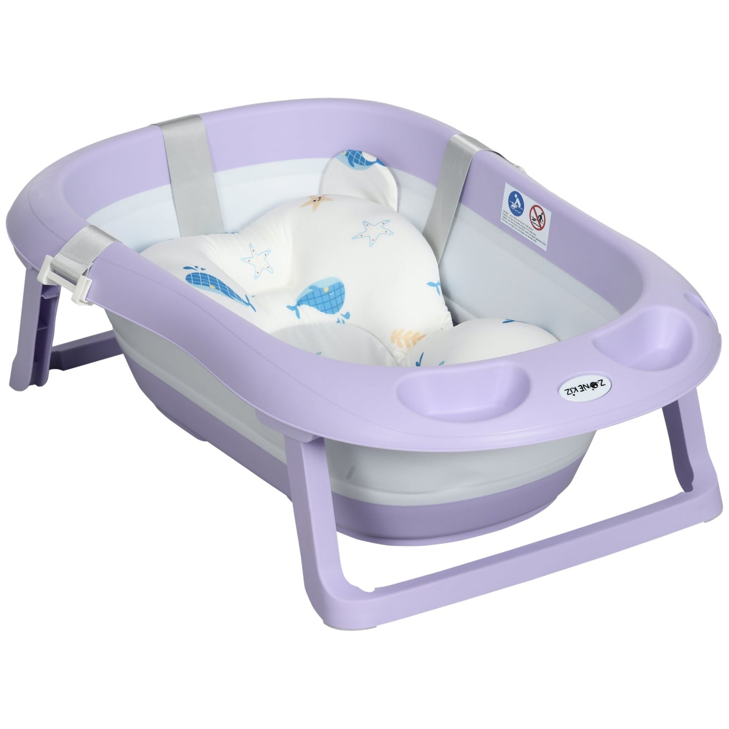 Baby Bathtub With Non-slip Support Legs Purple by Zonekiz