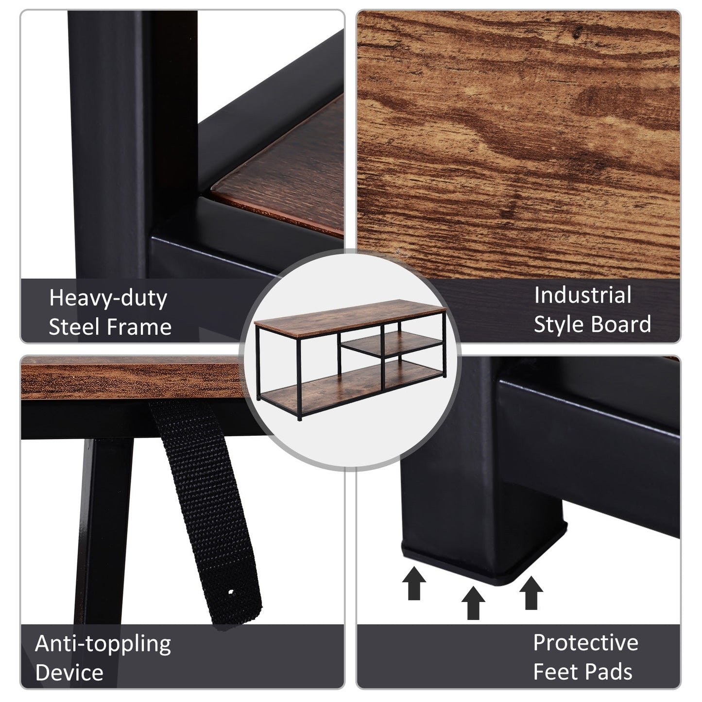 Homcom TV Unit for 55 inch TVs