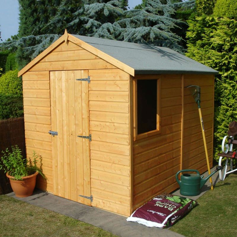 Shire Shire Durham 6' x 8' 1" Apex Shed - Premium Dip Treated Shiplap