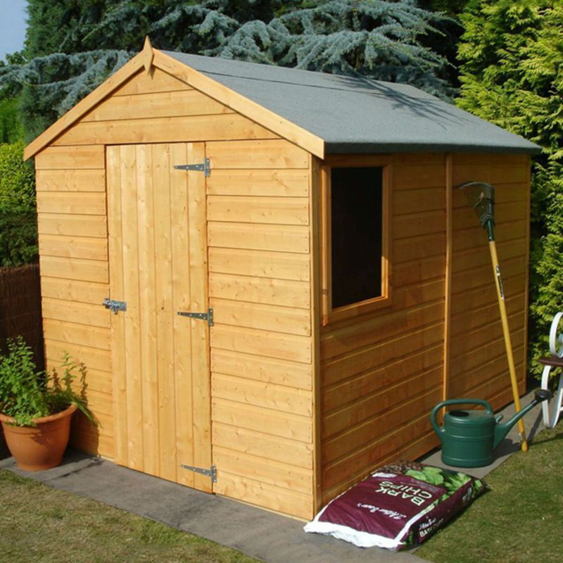 Shire Shire Durham 6' x 8' 1" Apex Shed - Premium Pressure Treated Shiplap