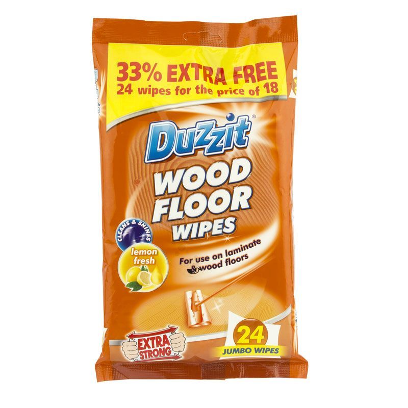 Duzzit Duzzit Wood Floor Wipes 24 Pack