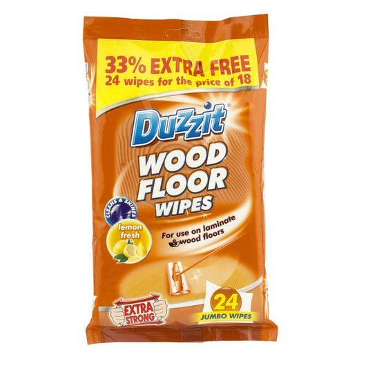 Duzzit Duzzit Wood Floor Wipes 24 Pack