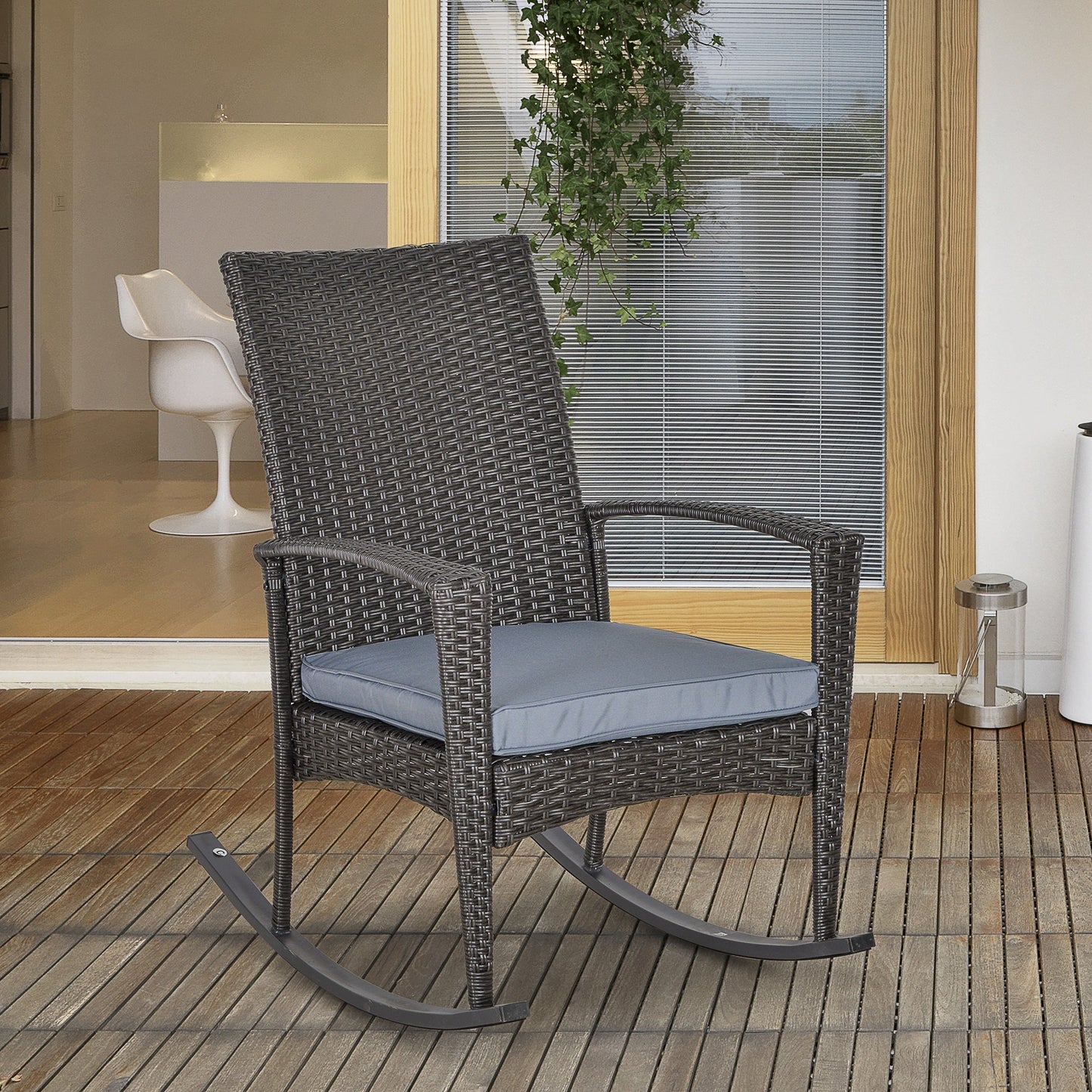 Outdoor PE Rattan Rocking Chair