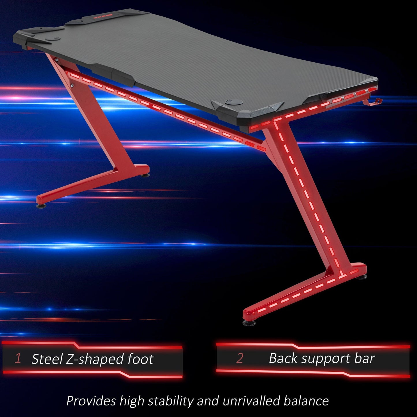 142 x 66 cm Gaming Desk