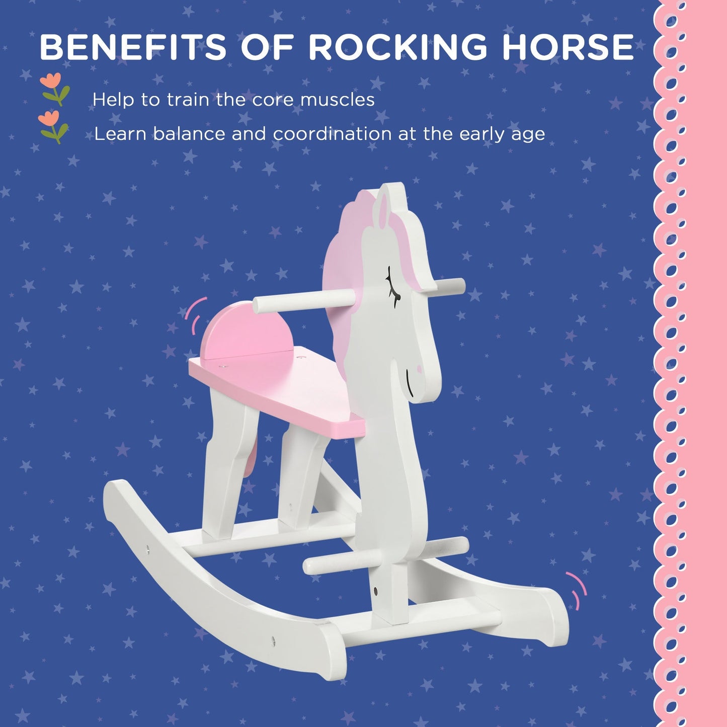 Kids Wooden Rocking Horse