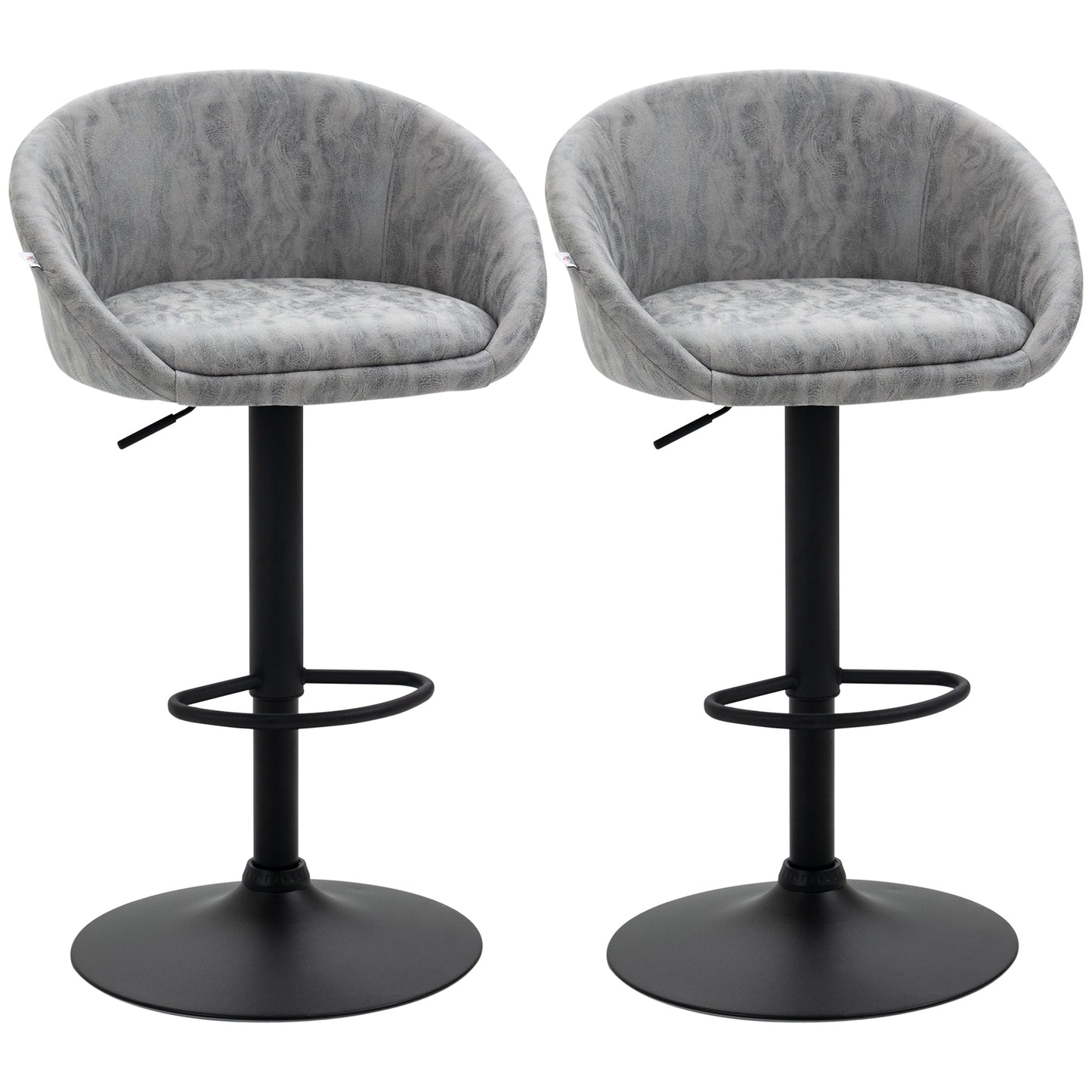 Modern Adjustable Bar Stools Set of 2