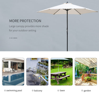 2.8m Garden Parasol Umbrella