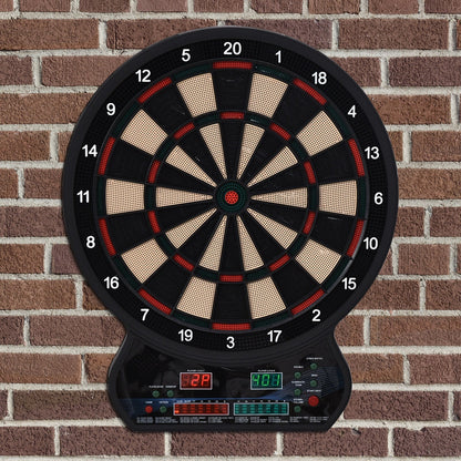 Plastic LED Electronic Dartboard w/ 12 Darts