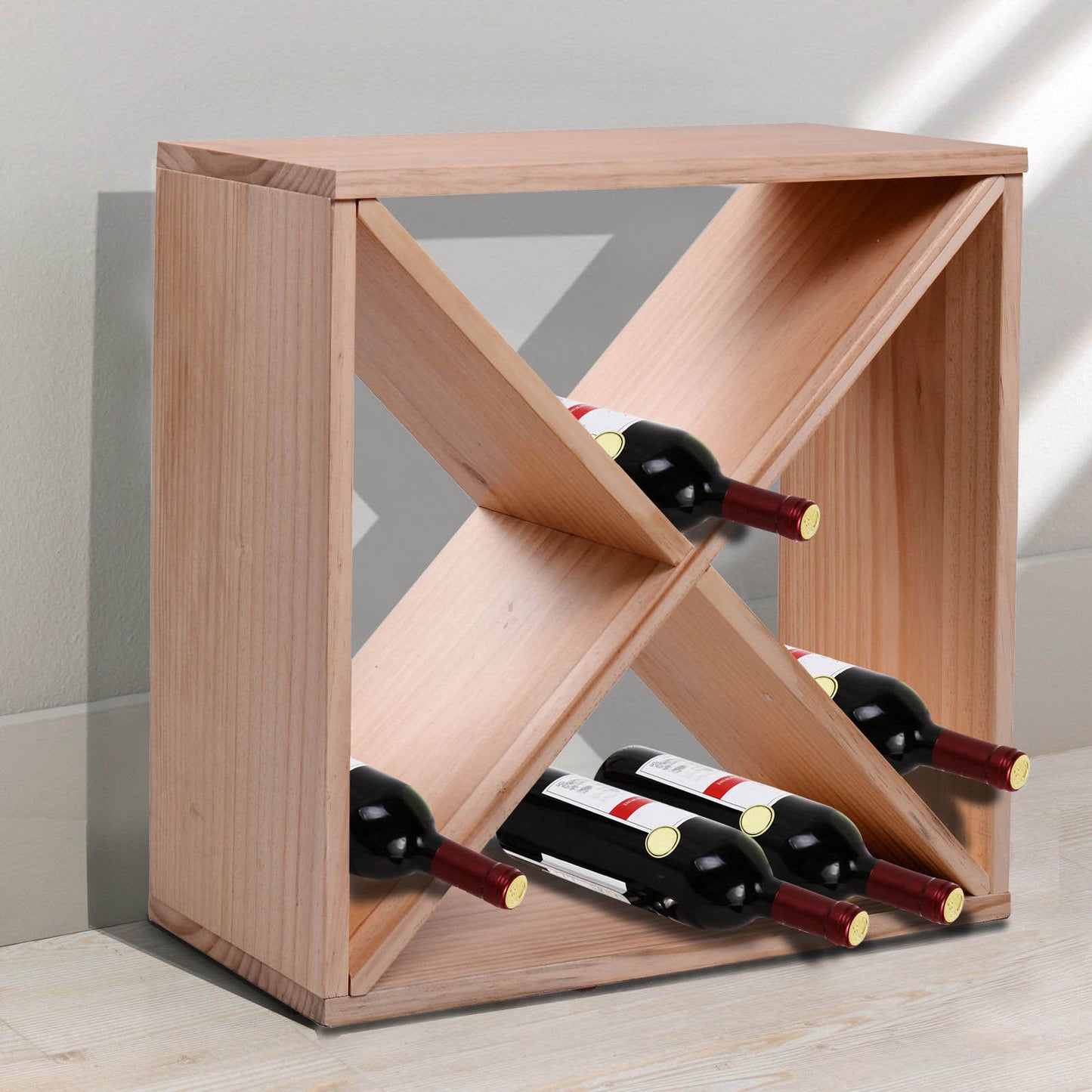 Wooden 24 Bottles Wine Rack