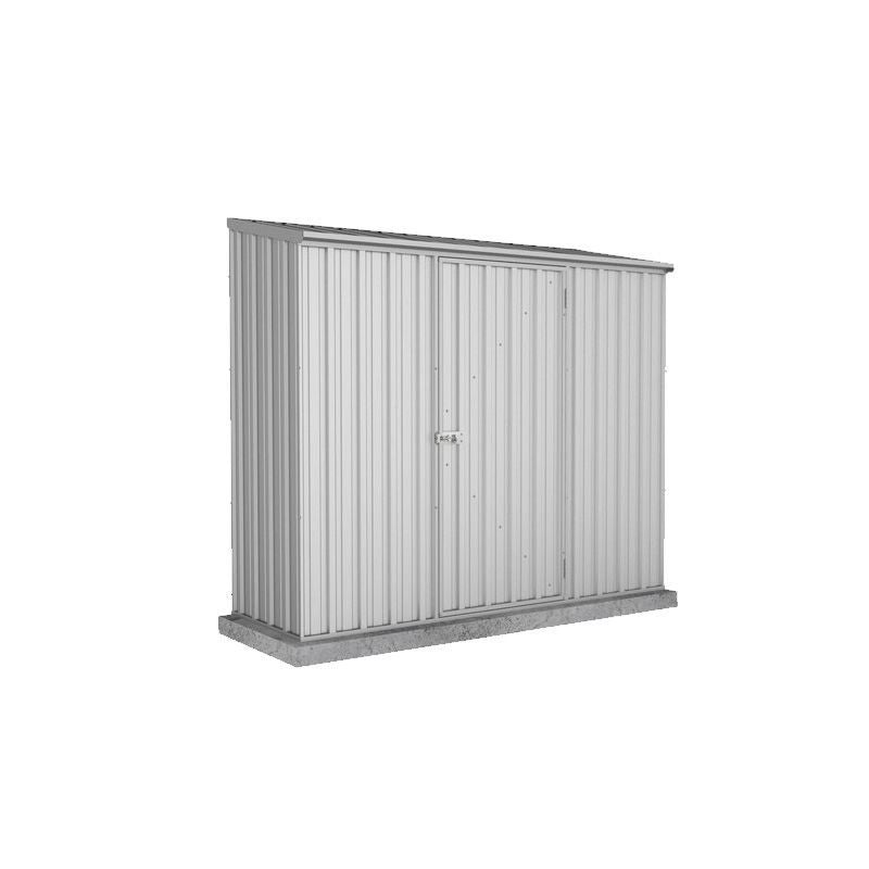 Absco Absco Space Saver 7' 4" x 2' 6" Pent Shed Steel Zinc - Classic