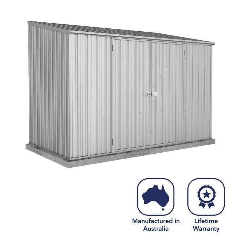 Absco Absco Space Saver 9' 10" x 4' 11" Pent Shed Steel Zinc - Classic