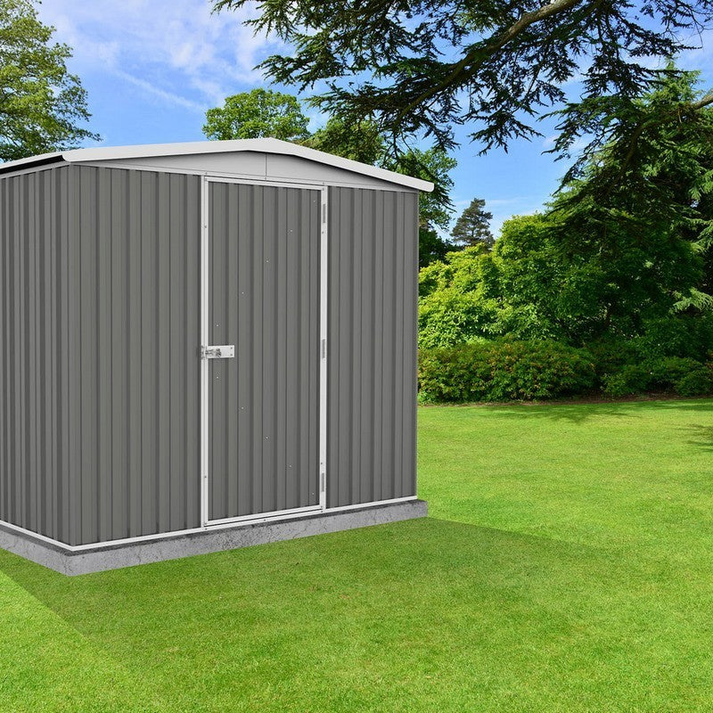 Absco Regent 7' 4" x 4' 8" Apex Shed Steel Woodland Grey - Classic