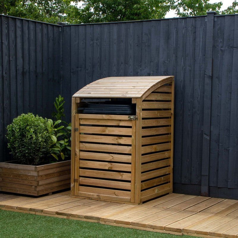 Mercia Mercia 2' 7" x 2' 7" Curved Bin Store - Premium Pressure Treated Slatted