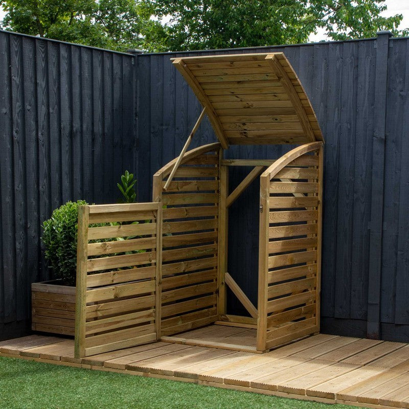 Mercia Mercia 2' 7" x 2' 7" Curved Bin Store - Premium Pressure Treated Slatted