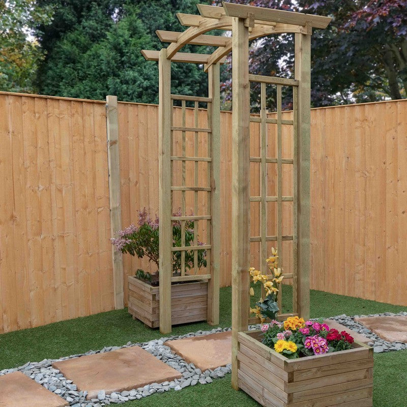 Mercia 4' 4 x 2' 4 Curved Garden Arch - Premium Pressure Treated