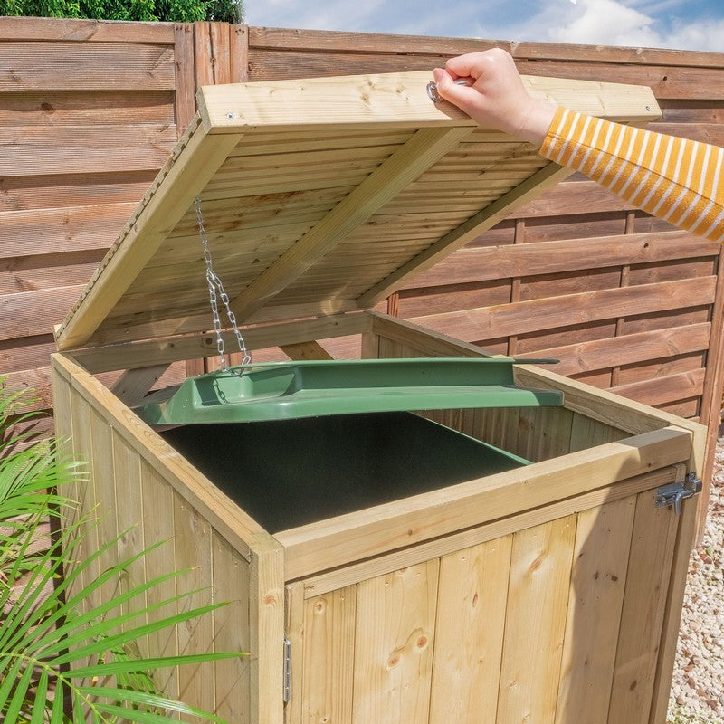 Mercia Mercia 2' 3" x 2' 7" Flat Bin Store - Premium Pressure Treated Slatted