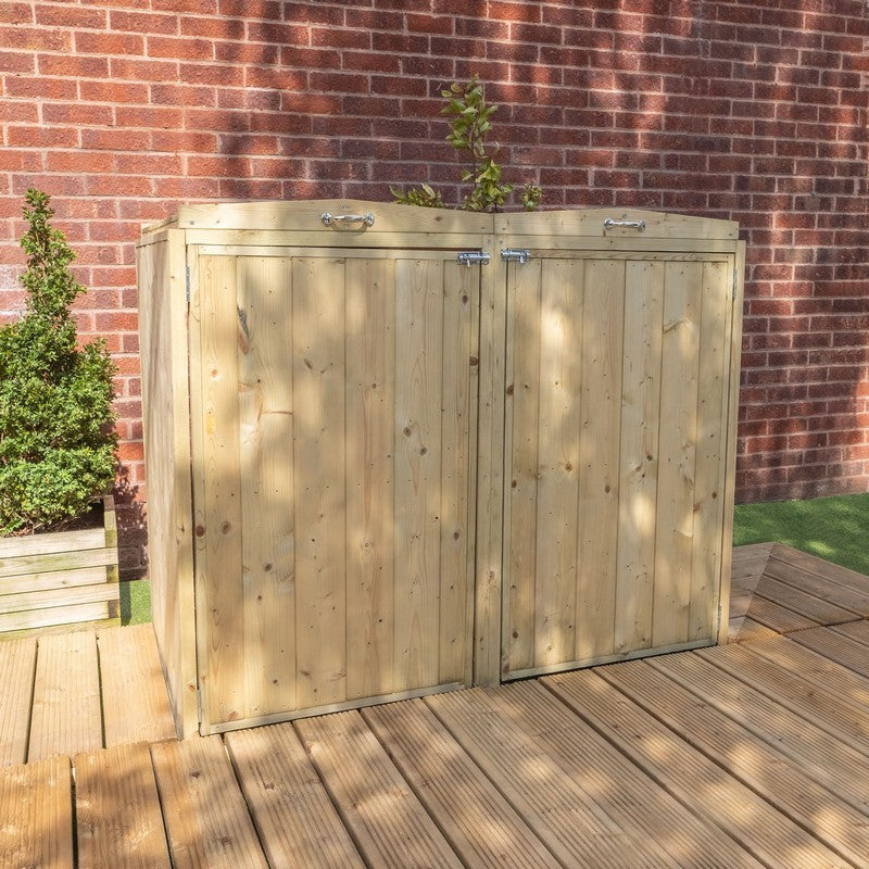 Mercia Mercia 4' 7" x 2' 7" Flat Bin Store - Premium Pressure Treated Slatted