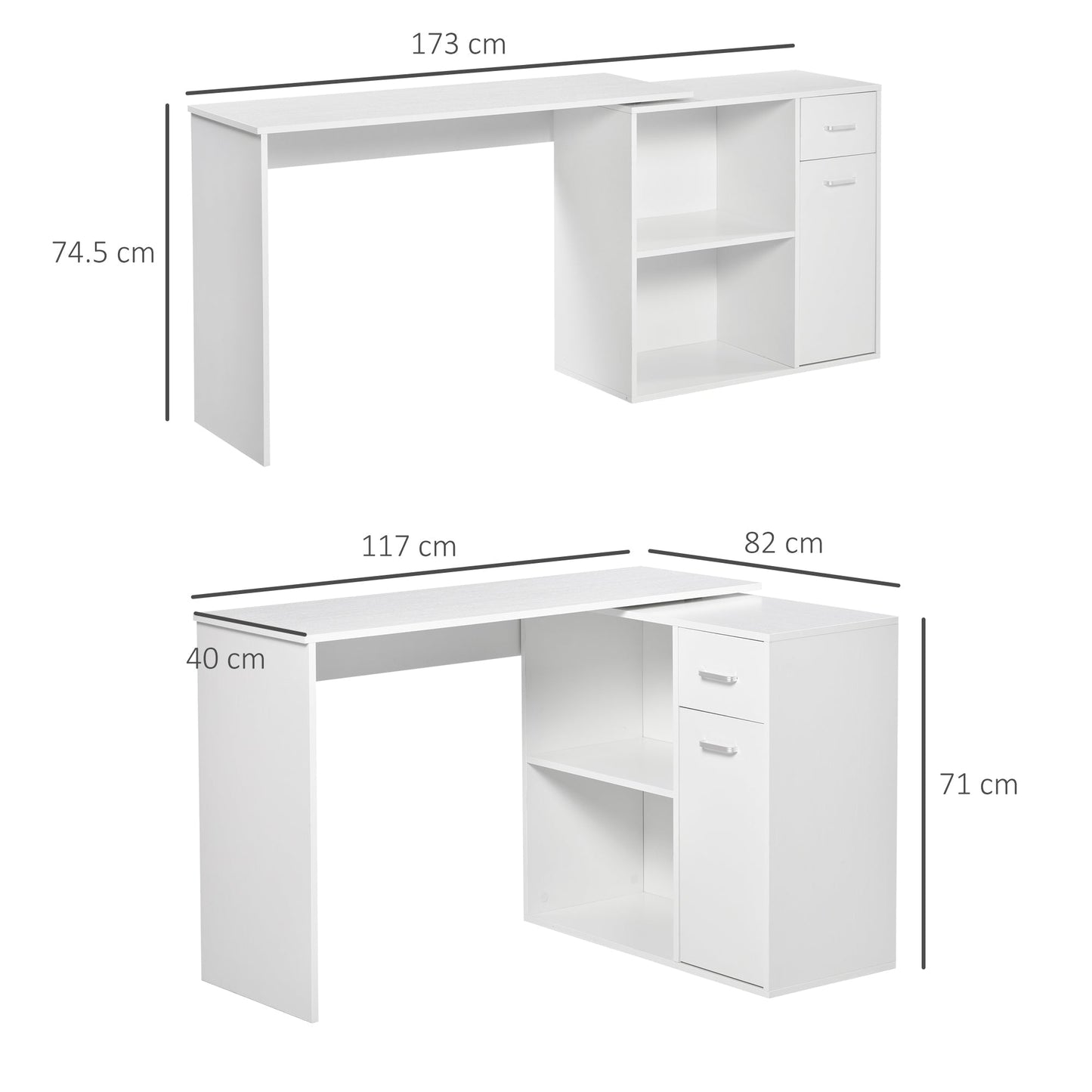 L-Shaped Desk Computer Corner Desk