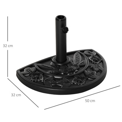 Half Round Parasol Base