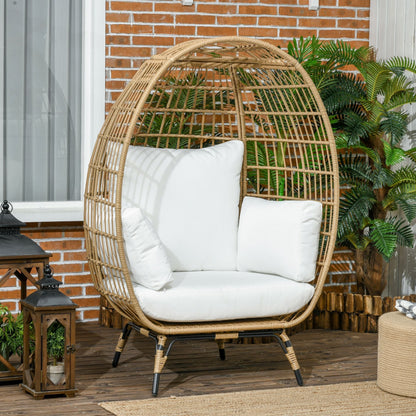 Outsunny PE Rattan Outdoor Egg Chair