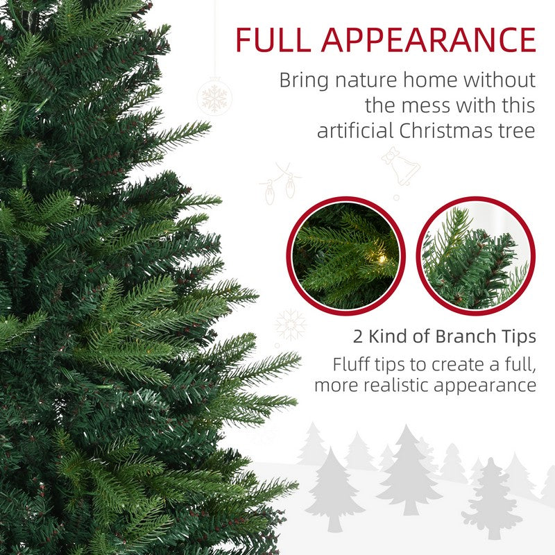 4 Foot Pre-Lit Artificial Christmas Spruce Tree