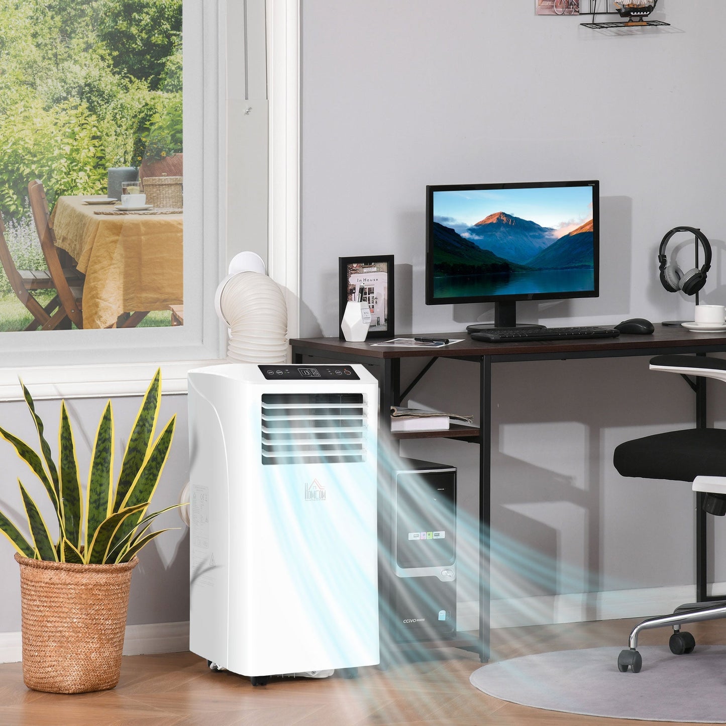 A Rated 9,000 BTU Portable Air Conditioner With 24 Hour Timer