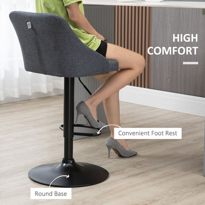 Modern Adjustable Bar Stools Set of 2