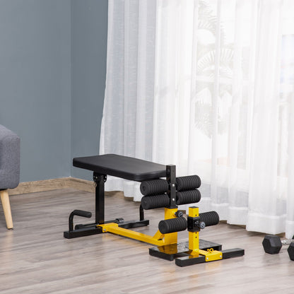 3-In-1 Squat Machine w/ Adjustable Padded Bench