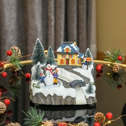 Animated Christmas Village Scene