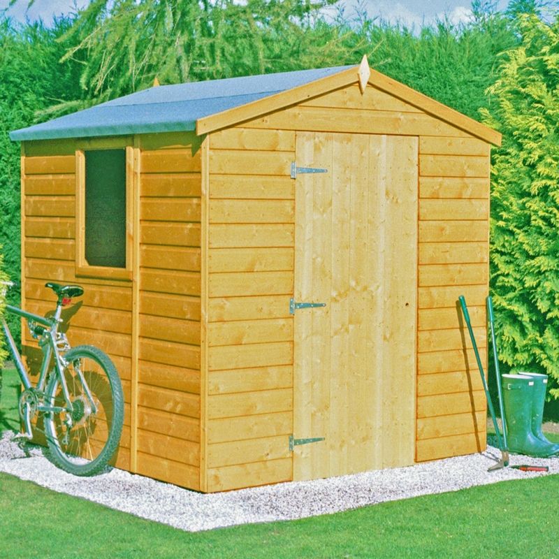 Shire Faroe 6' 3" x 6' Apex Shed - Premium Dip Treated Shiplap