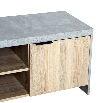 Marble-Effect Frame TV Unit