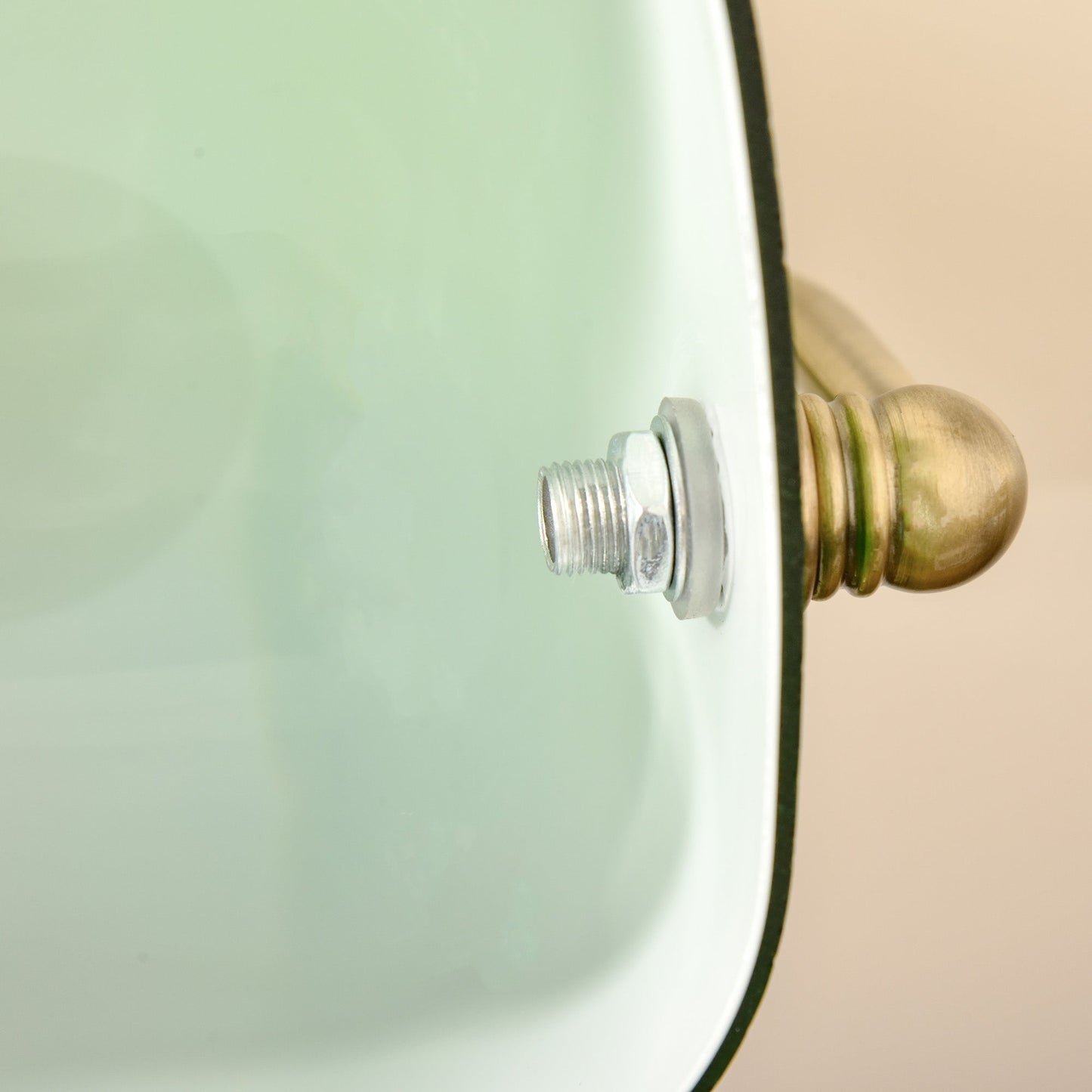 Banker's Table Lamp w/ Antique Bronze Base