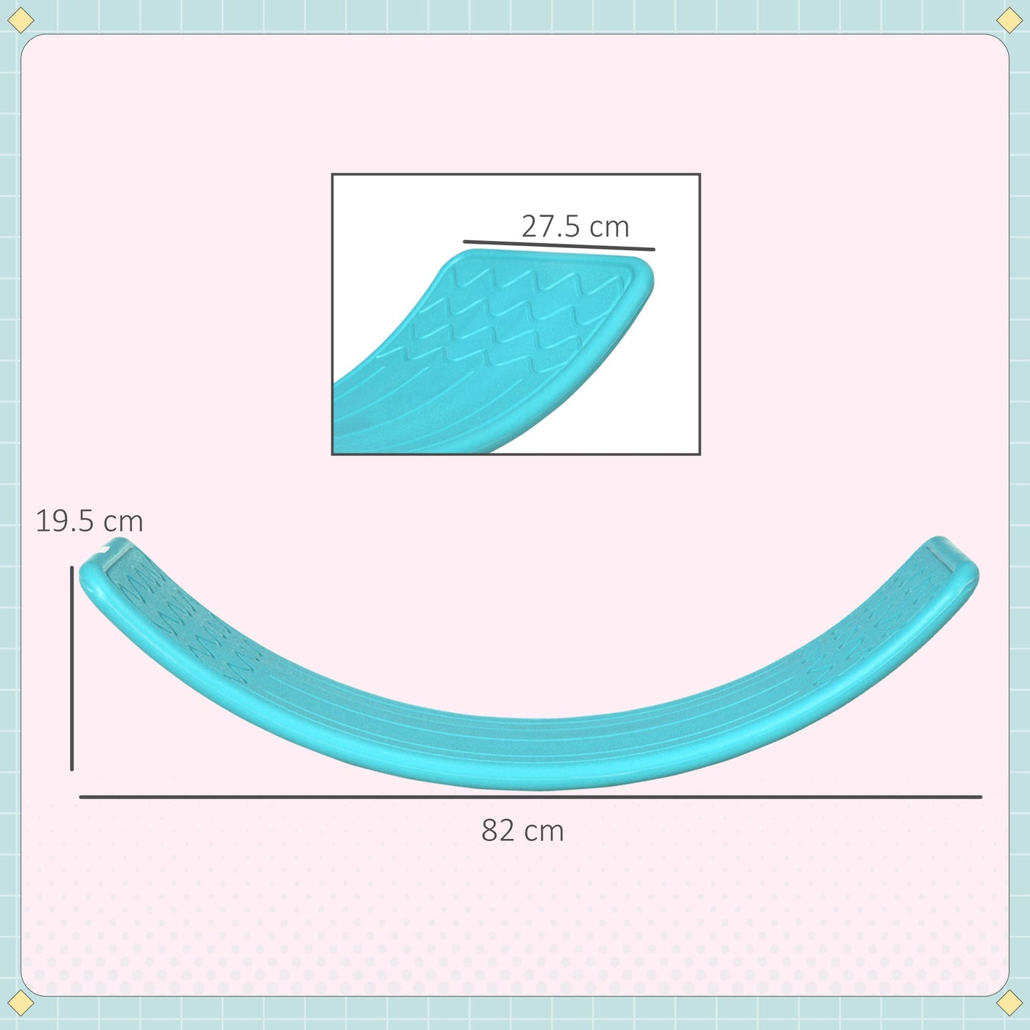 Wobble Balance Board 3 to 6 Years Blue by Zonekiz