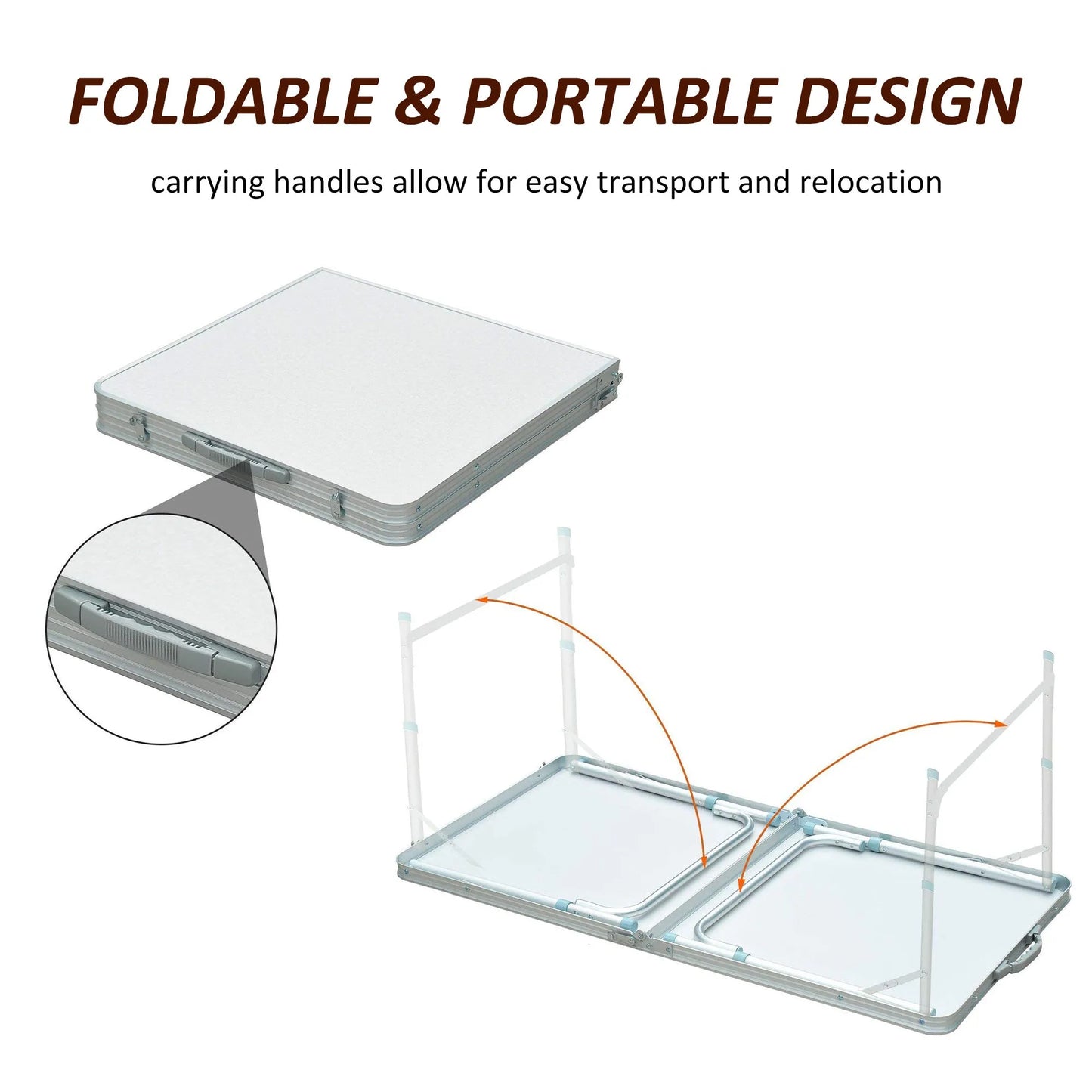 Portable Aluminum Foldable Table