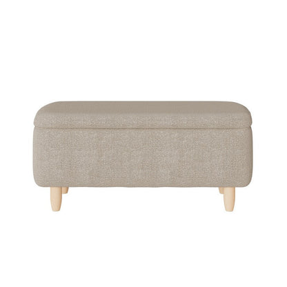 Florence  Bench Wood & Fabric Beige