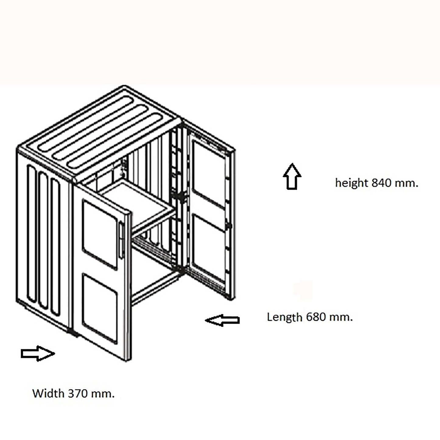 Shire PVC 2' 2" x 1' 2" Garden Store - Classic