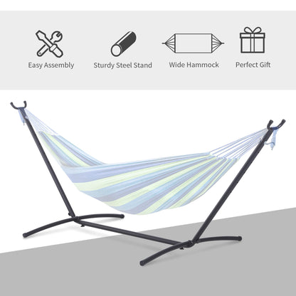 2.86m Universal Hammock Stand Metal Frame Garden Camping Picnic Outdoor Patio Replacement – Stand Only